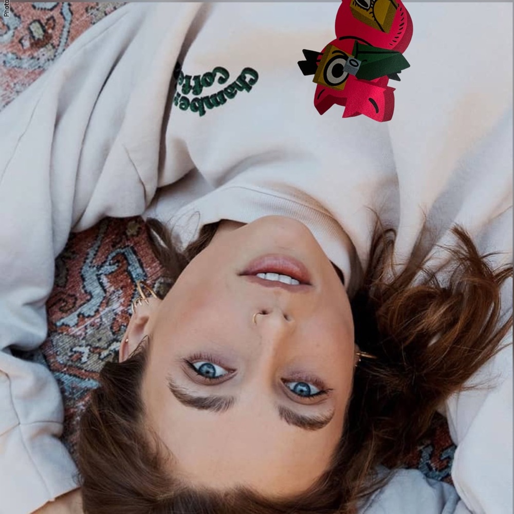Emma Chamberlain hoodie from her brand, Chamberlain Coffee. New